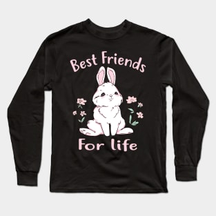 Hare-raising Style Trendy Tee for Fans of Cottontails Long Sleeve T-Shirt